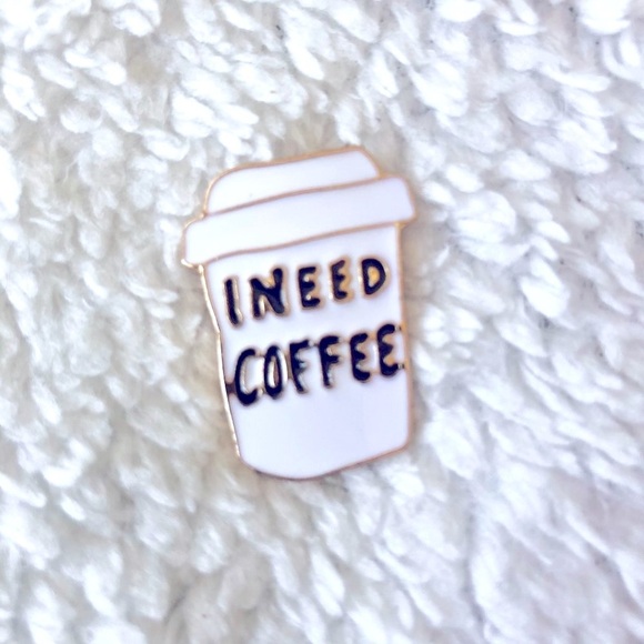 Enamel Pins I Need Coffee - Picture 2 of 2